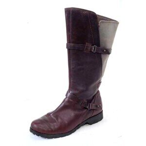 TEVA boots leather black DE LA VINA delavina tall boots leather sz 6